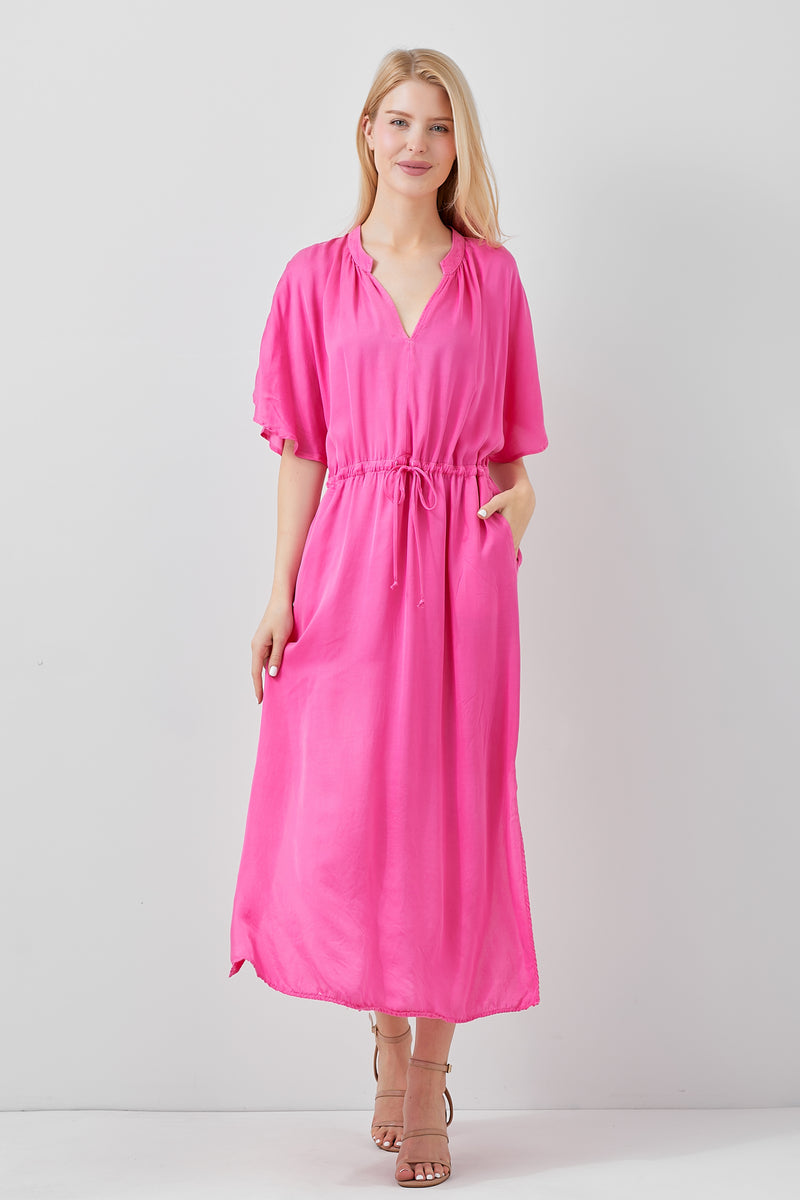 Dolman-Sleeve Maxi Dress