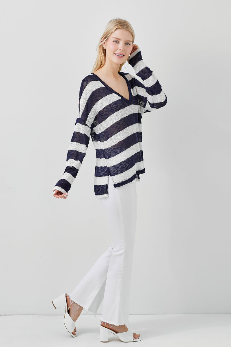 Long Sleeve V NecK  Top