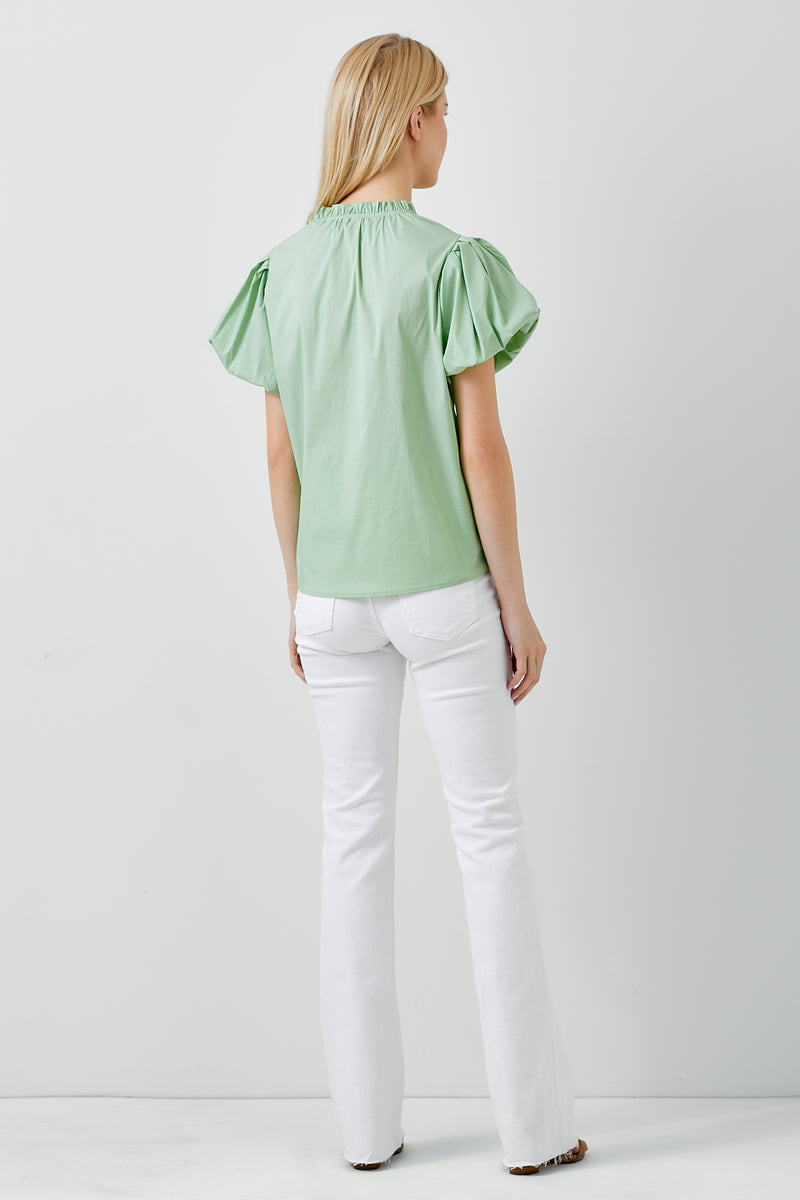 Ruffle Sleeve Top