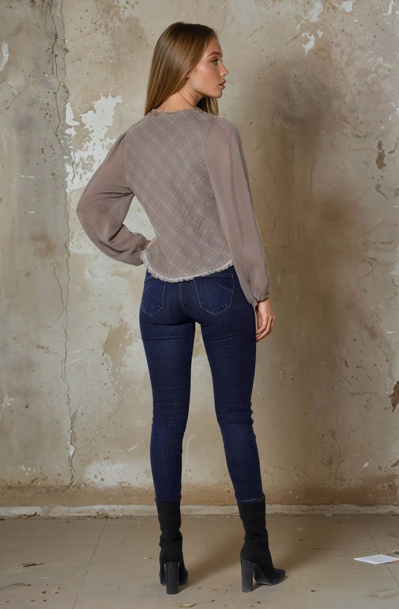 Long Sleeve Blossom Top