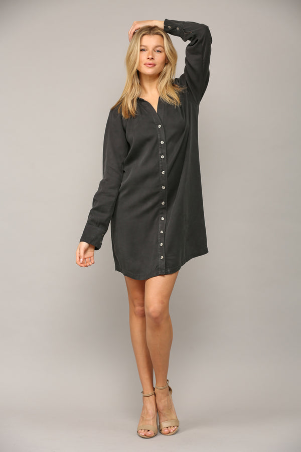 Boyfriend Button Down Shirt Dress