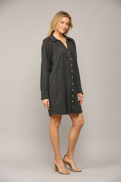 Maven West Boyfriend Shirt Dress Port Xs 65 Tencel 35 Rayon