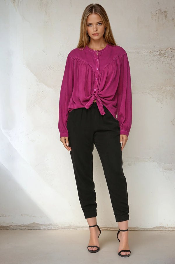 Mandarin Collar Shirt