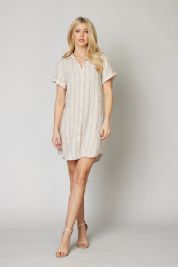 Short Sleeve Shirt Dress