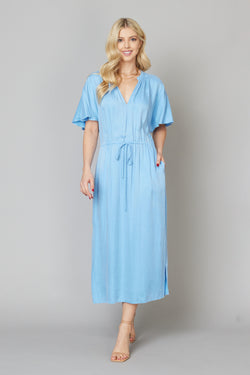 Dolman-Sleeve Maxi Dress