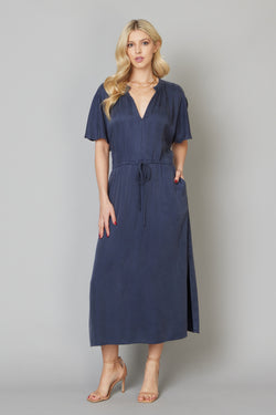 Dolman-Sleeve Maxi Dress