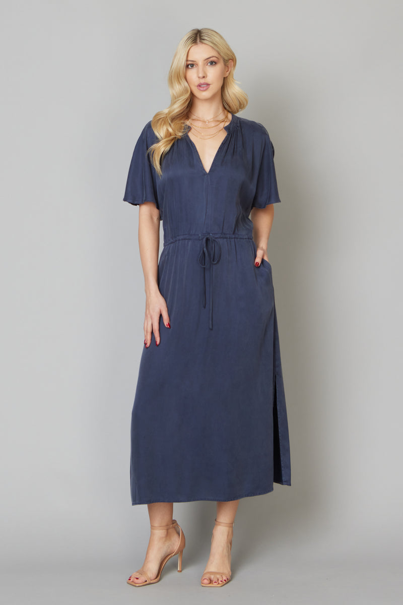 Dolman-Sleeve Maxi Dress
