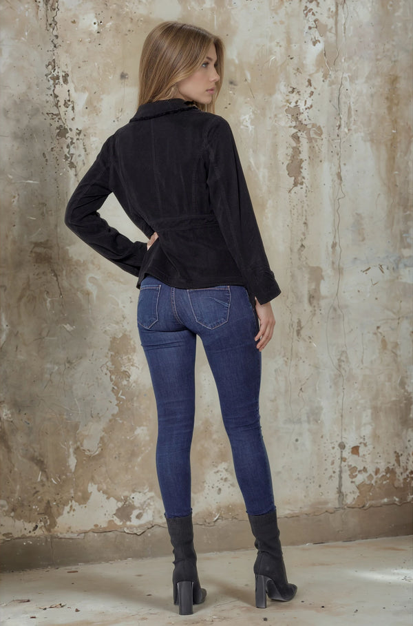 Long Sleeve Ruffle Jacket