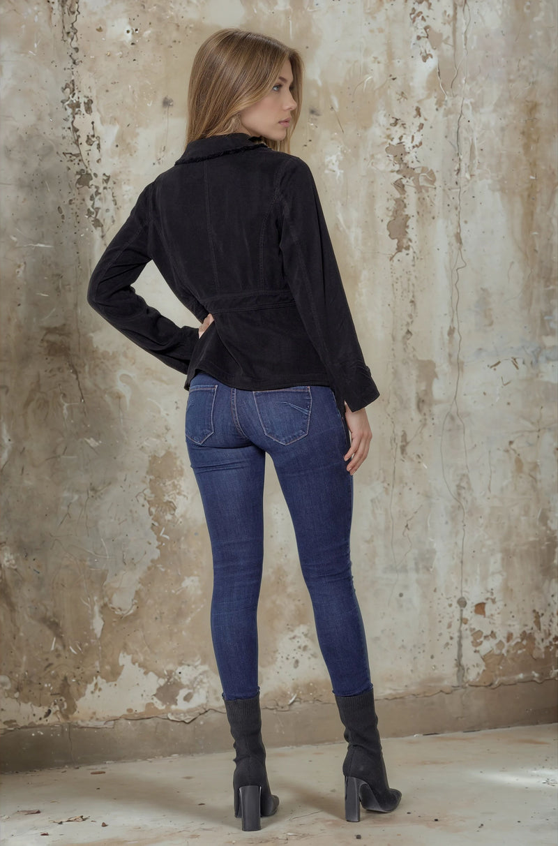Long Sleeve Ruffle Jacket