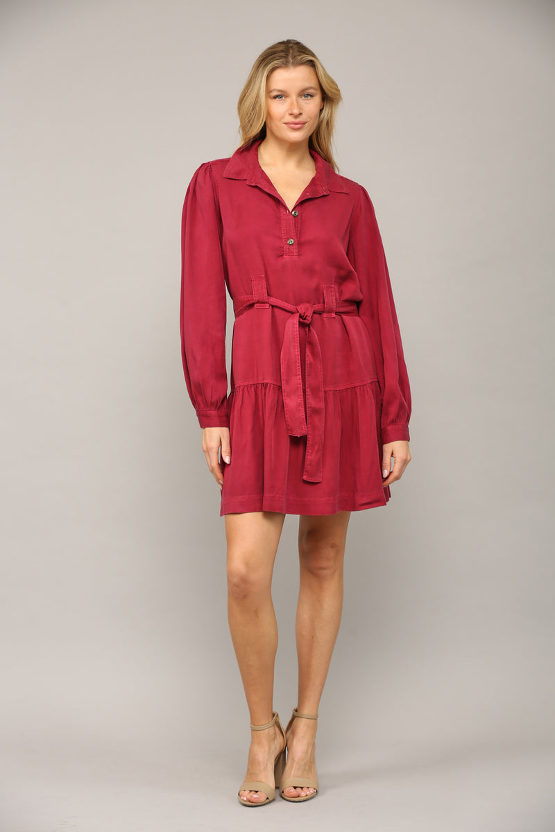 Long Sleeve Button Up Dress