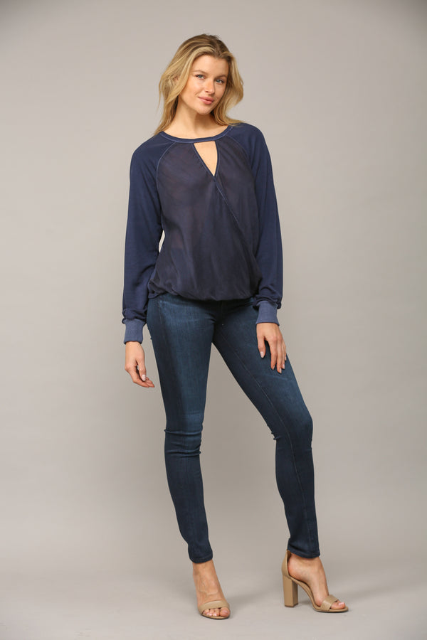 Barbra Crossover long sleeve top