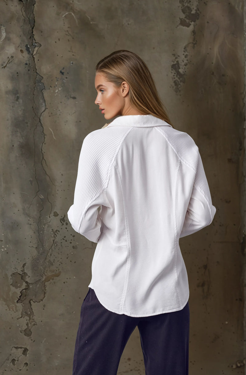 Tencel Mixed Media Top