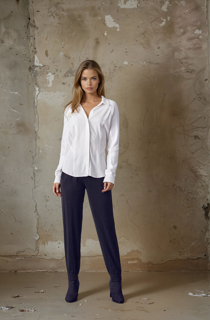 Tencel Mixed Media Top