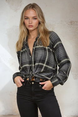Mandarin Collar Button Down shirt