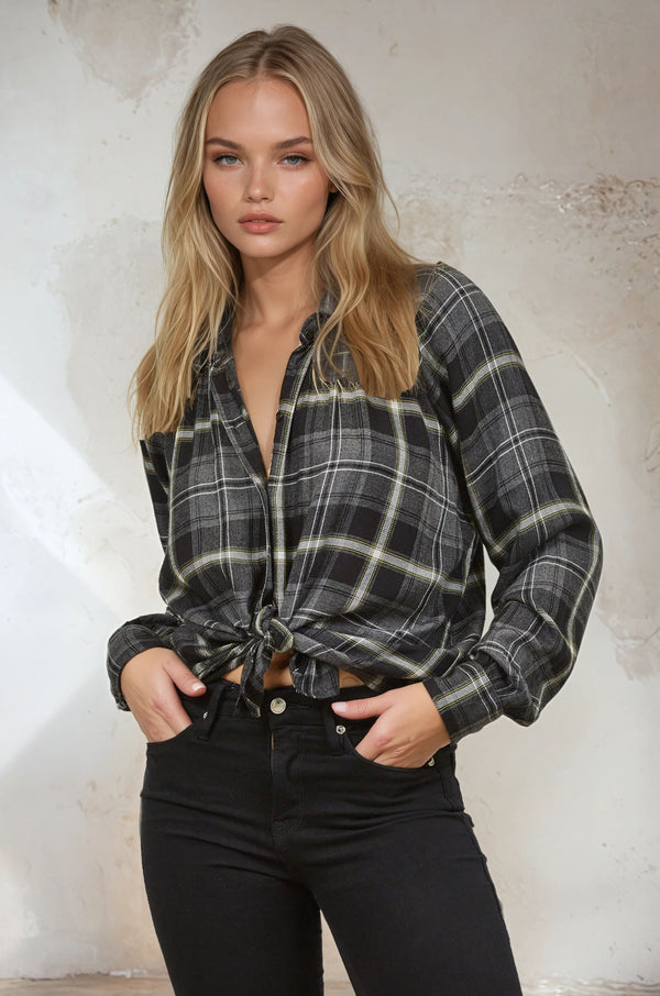 Mandarin Collar Button Down shirt