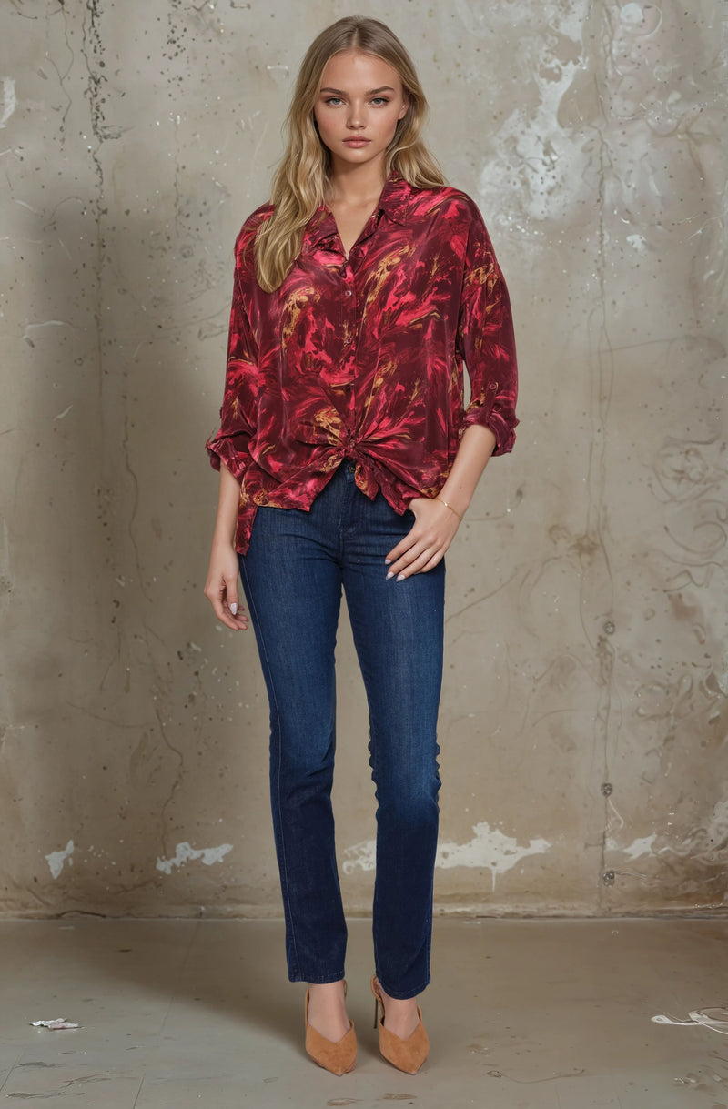 Tie Front Blouse