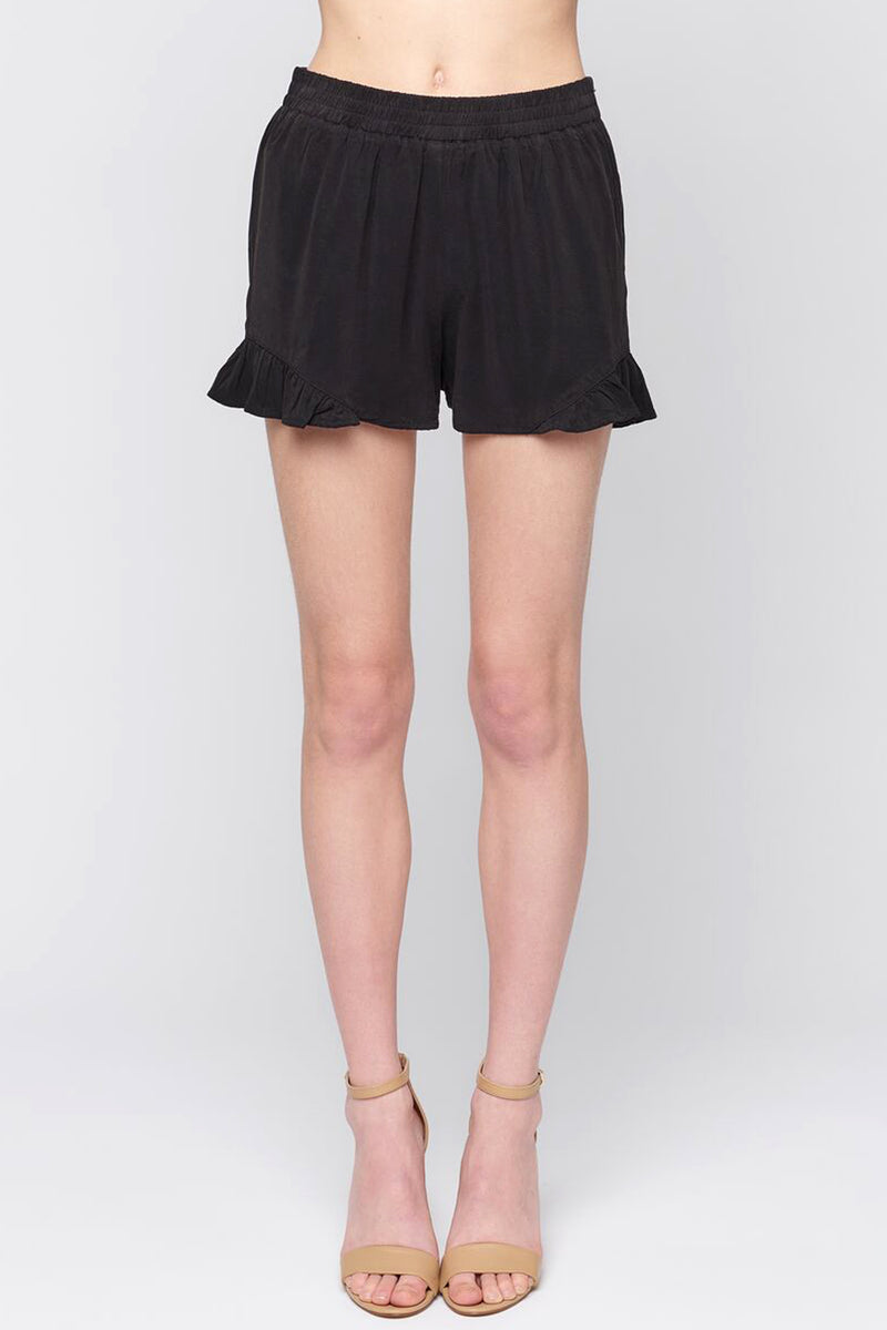 Tencel Ruffle Shorts