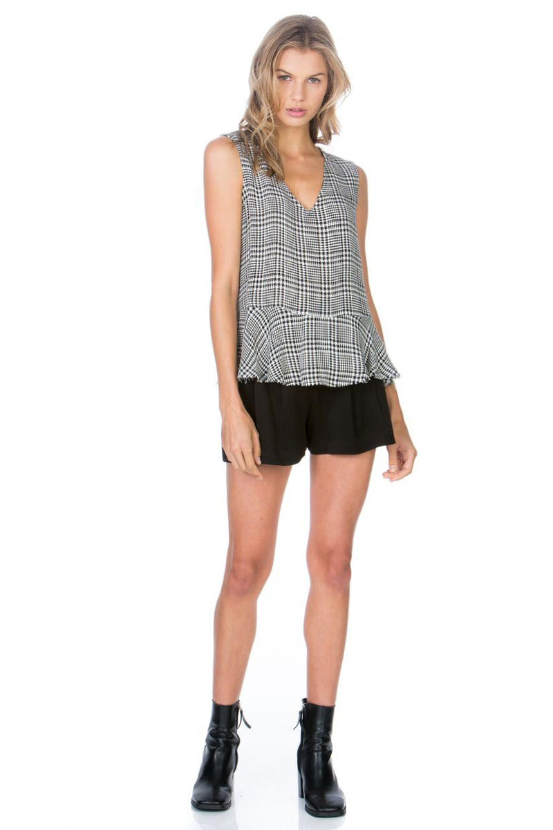 Pleated Front Shorts