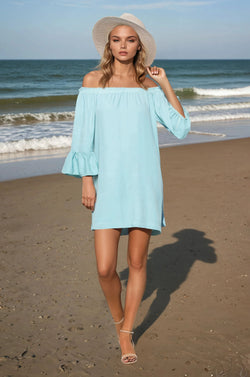 Off Shoulder Ruffle Dress