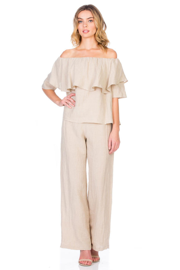 Linen Wide Leg Pants