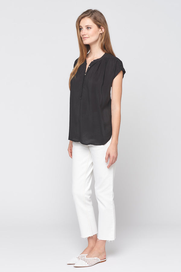 Cap Sleeve Cupro Top