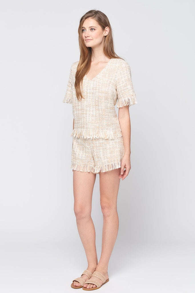 Chanel Short Sleeve V Neck Top – Maven West Clothing