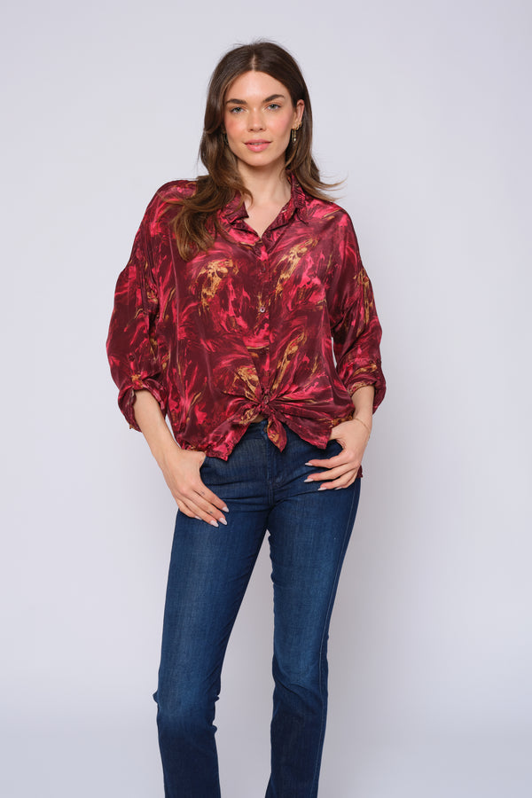 Tie Front Blouse
