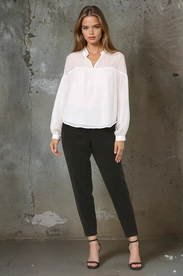 Long Sleeve Peasant Top