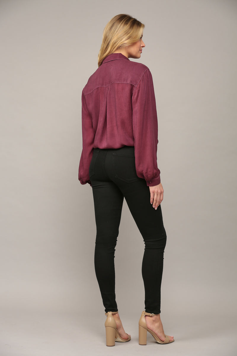 Tie Front Cargo Pockt Top