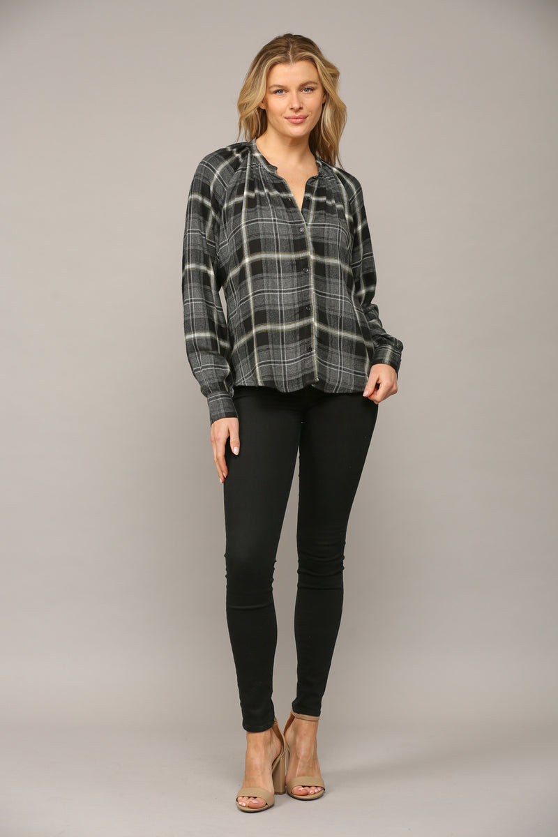 Mandarin Collar Button Down shirt
