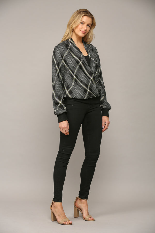 Cross Over Long Sleeve Top