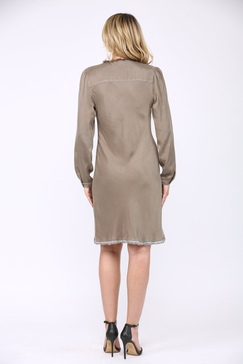 Long Sleeve Bias Cut Dress