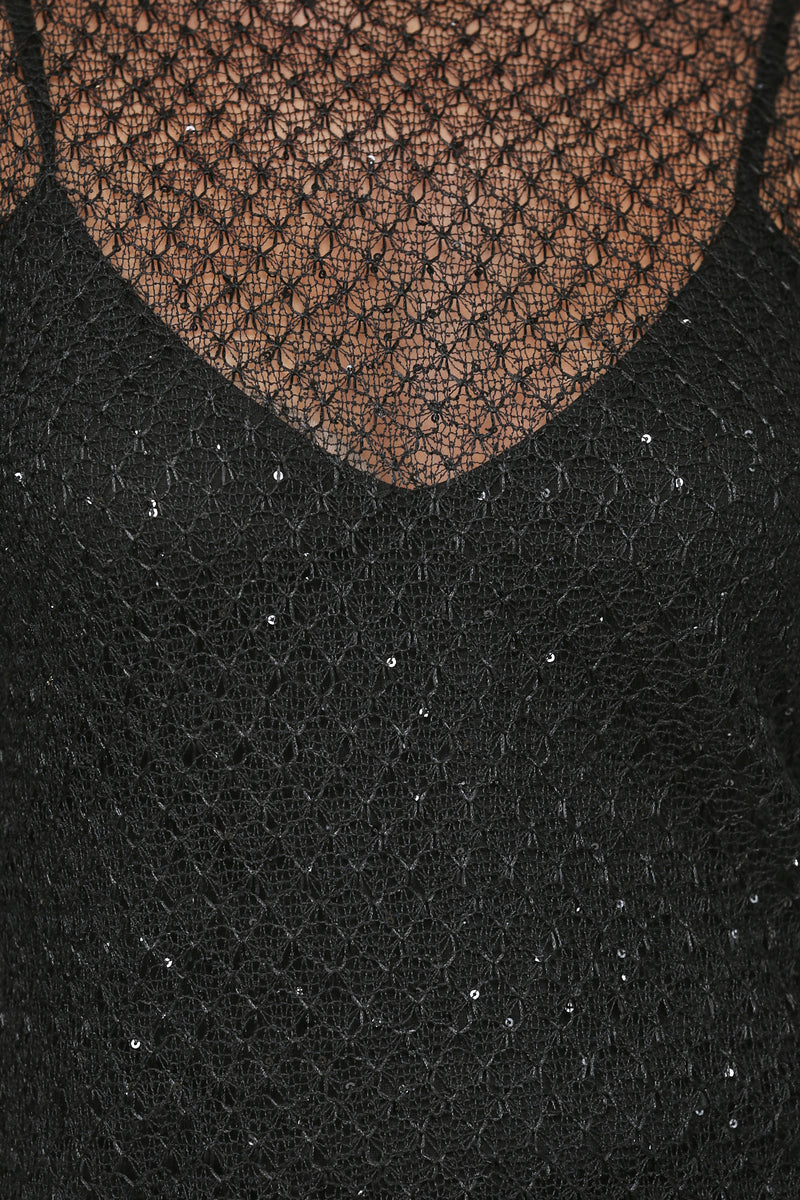 Long Sleeve Crochet Dress