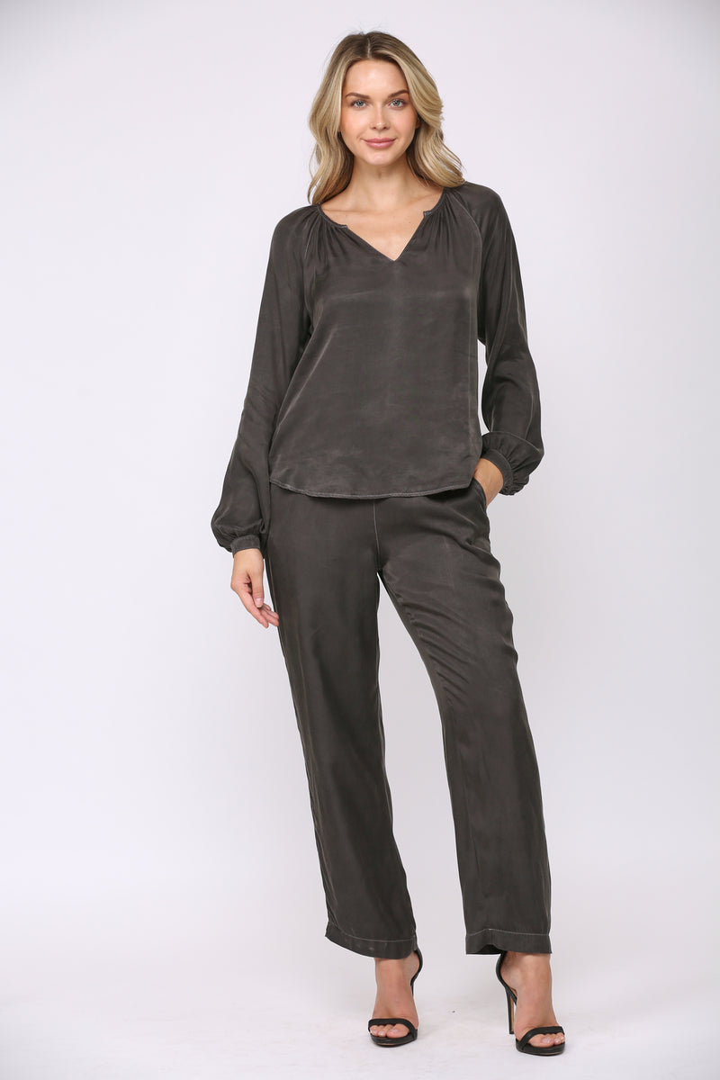 Long Sleeve Peasant Top