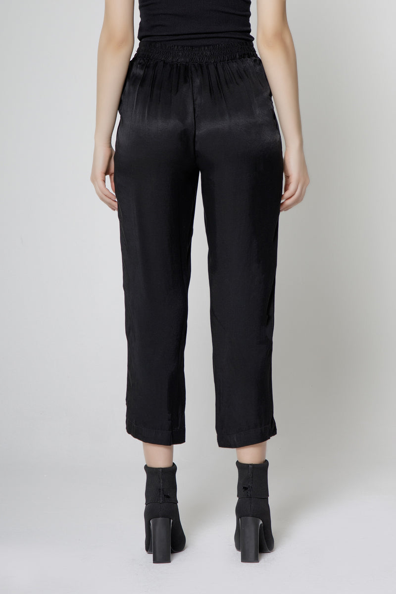 Cupro Flared Pull On Pants