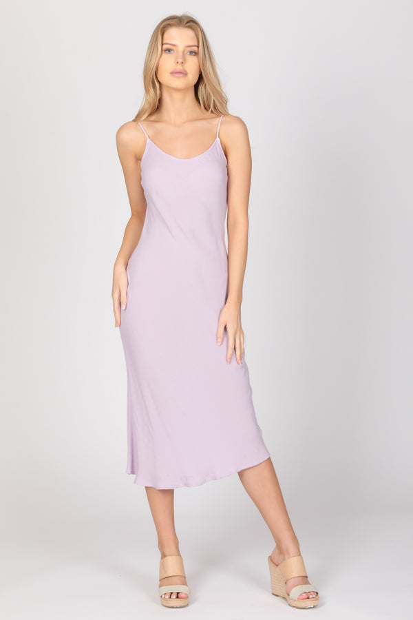 Tie Shoulder Slip Dress