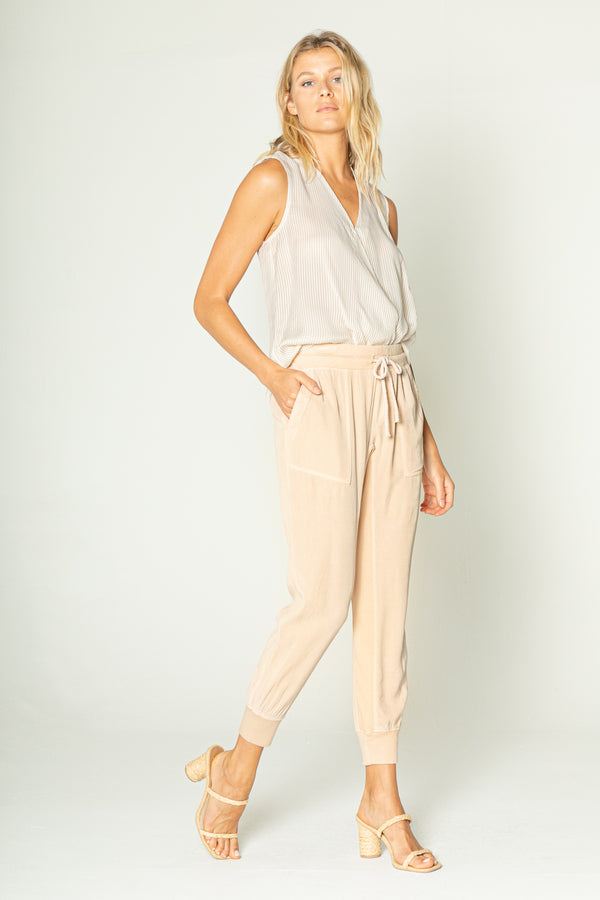 Sleeveless Surplus Side Tie Top