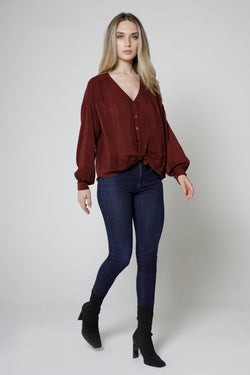 Long Sleeve Button Down Top