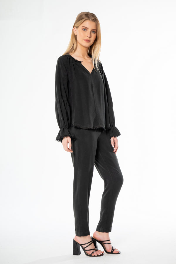 Long Sleeve Peasant Top