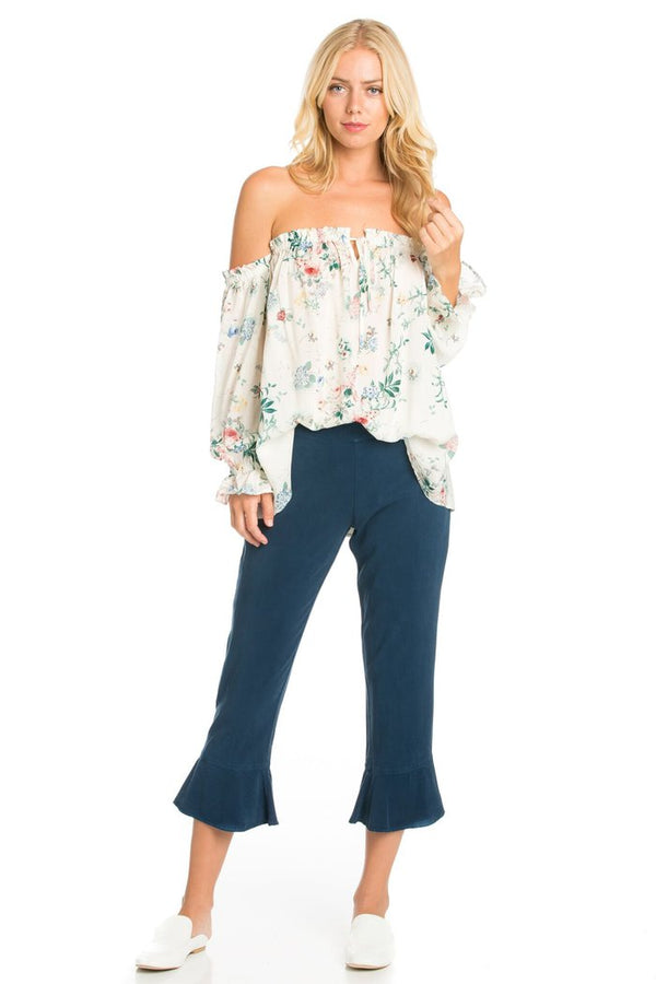 Flare Capri Pants