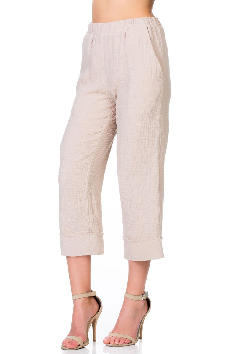 Flare Capri Pants