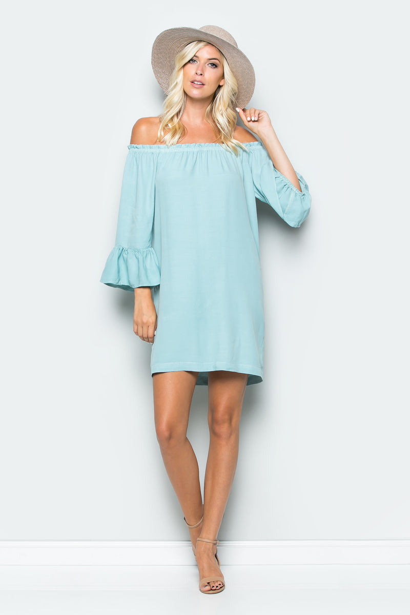 Off Shoulder Ruffle Dress