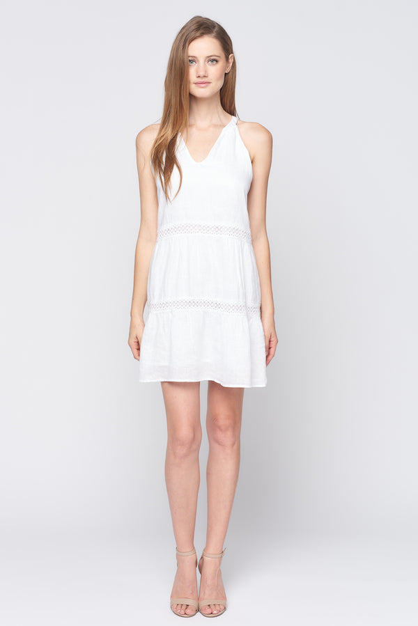 Sleeveless Lace Inset Dress