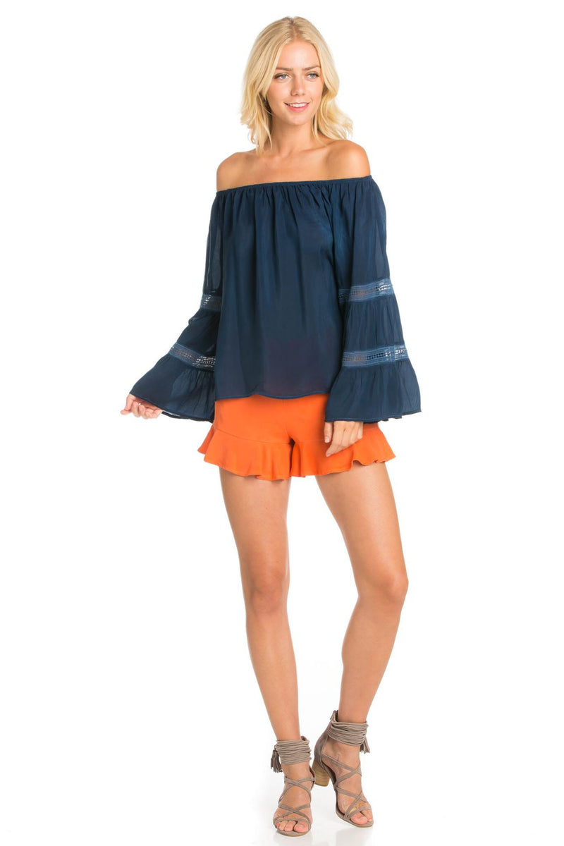 Off Shoulder Base Blouse