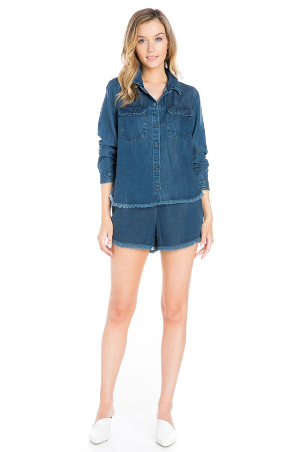 Button Up Denim Shirt