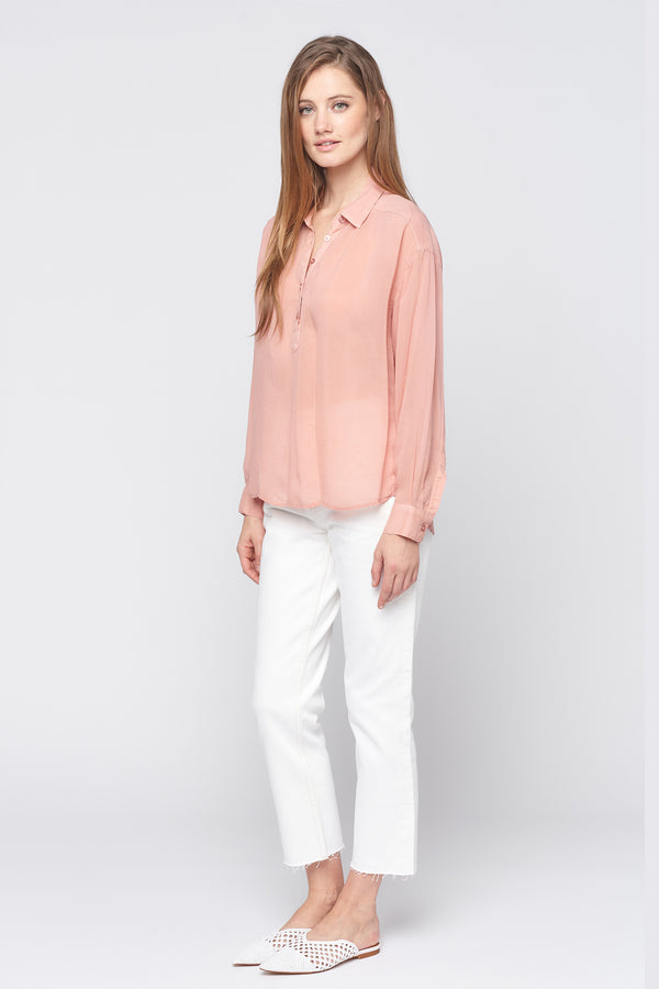 Long Sleeve Placket Top