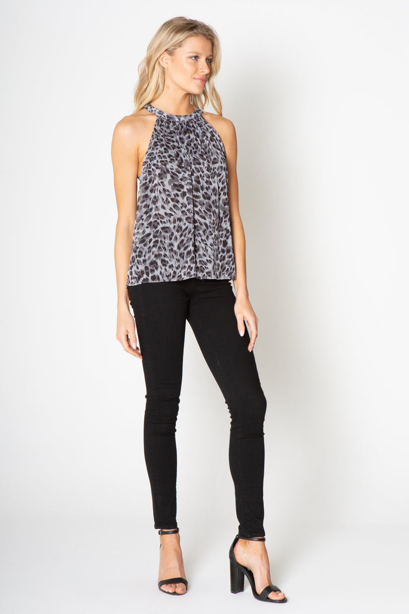 SLEEVESS TIE BACK TOP