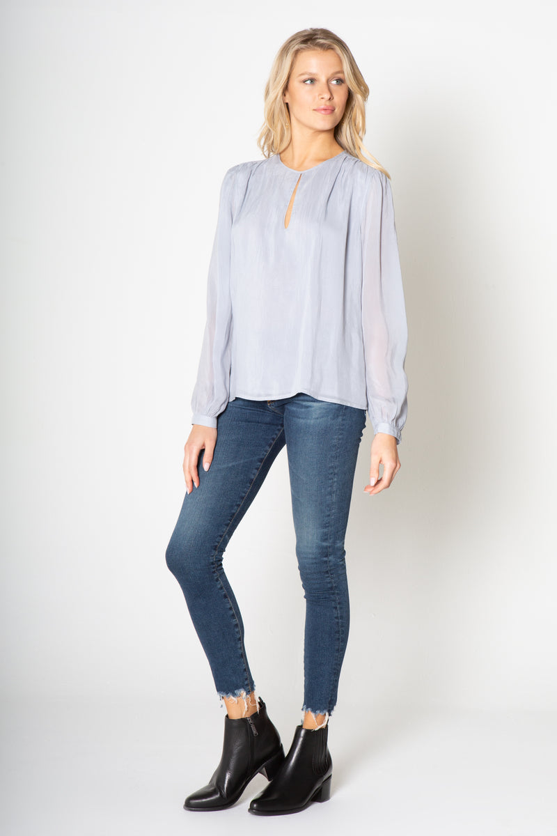 Long Sleeve Keyhole Top