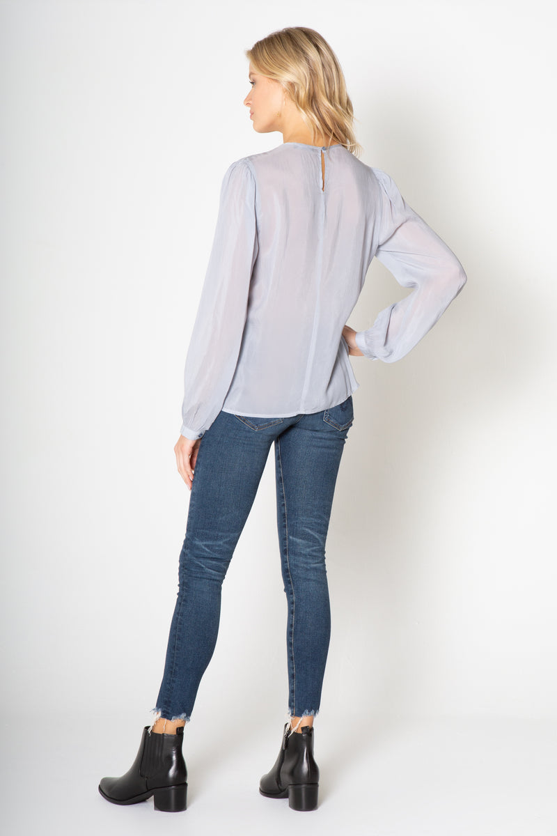 Long Sleeve Keyhole Top