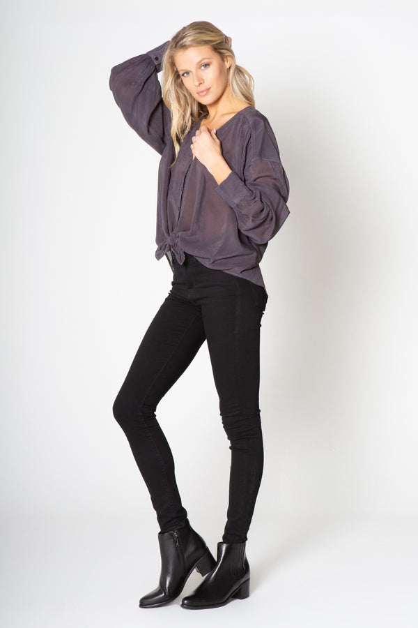 Janes Jpplin Tie Front Top